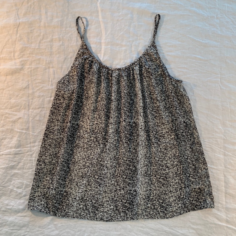 Ann Taylor Loft Camisole Tank Blouse Size S (Black/White)